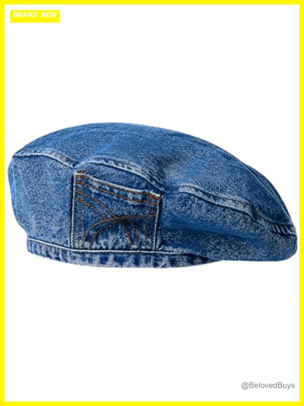 Y2K Denim Beret Hat Women Retro Painter Cap Kpop Hip Hop Flat Cap